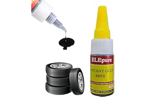 ELEPURE 1PC Colle Pneu Voiture, Colle pour Caoutchouc, Colle Vulcanisante Pneu, Reparation Pneu Voiture, Kit Reparation Pneu Voiture Moto VéLo Camion, Réparez Rapidement Les Fissures（20g）