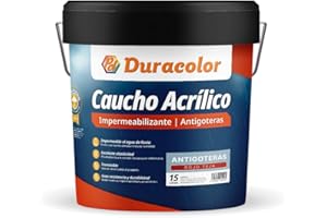 PD DURACOLOR Pintura Kalma Antigoteras - Color Rojo Teja - 15 Litros - Impermeable - Acabado Satinado - Apto para Distintos Materiales de Construcción - Pintura Elástica y Pisable - Duracolor