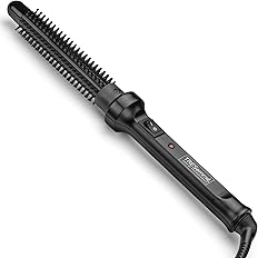 TRESemme Slim Ceramic Hot Brush, easy styling for short hair, lightweight, multi-voltage for travel, 19mm barrel for adding h