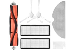 DESCONOCIDO HUAYUWA - Juego de accesorios de repuesto para aspiradora Mijia 1C, 1 cepillo principal + 2 cepillos laterales + 2 filtros HEPA + 1 paño de fregona + 1 herramienta