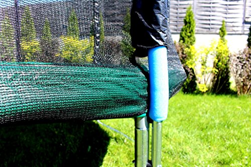 Best For Sports Trampolin mit TÜV Intertek und GS Zertifikat grün cm mit Sicherheitsnetz, Leiter, REGENABDECKUNG mit ANKER KIT , BIS 150 KG (244 cm) - 7