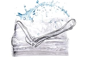 LANBENT Bâche Imperméable Transparente avec Oeillets, Matériau PVC Pliable D'extérieur Étanche, Indéchirable et Coupe-Vent Bâche, pour Couverture Bateau, Terrasse et Plantes de Jardin