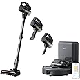 eufy Robot Vacuum 3-in-1 E20, Self Emptying Up to 75 days, Max 30,000 Pa Powerful Suction, Stick and Handheld Vacuum Cleaner Combo, Smart Obstacle Avoidance, Pro-Detangle, Perfect for Carpet, Stairs
