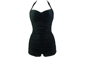 EUDOLAH Sexy Bikini Body Guide Tankini Femme Push up Grande Taille Maillot de Bain Femme 1 Pièce 7 Couleurs