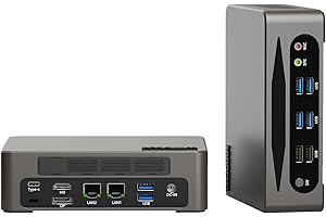 WEIDIAN Mini PC, 13th Gen Core i7-1360P(hasta 5,0 GHz), Mini computadora, Mini Computer USB4.0, HD, 8K DP Triple Display, 6USB3.2, 2.5G RJ45 LAN, WiFi6, BT5.2, Win 11 (32GB RAM 512GB SSD)