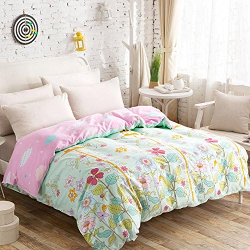 Duvet cover,100% cotton Simple Twill Quilt cover individual Cartoon double Comforter cover Bedding set (Include:Quilt coverx1)-G 70.8x86.6inch(180x220cm)