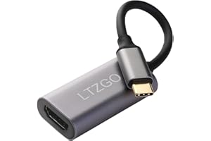 LTZGO USB C 3.1 auf HDMI Adapter 4K, Typ C Thunderbolt 3 zu HDMI Buchse für MacBook,Chromebook,Surface Pro,Laptop,Dell,XPS,Samsung,Huawei und mehr Handy zu TV/Fernseher/Projektor/Monitor