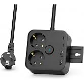 Astreon Akım Korumalı &Ccedil;oklu Priz, 2 Adet USB, 2 Adet Type-C Girişi, Hızlı Şarj Desteği, Termal Akım Korumalı, 2 Metre Kablo U
