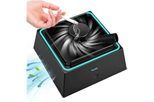 Vusddy Cenicero de succión 2 en 1 – Purificador de aire para humo – Cenicero portátil para casa, coche y oficina