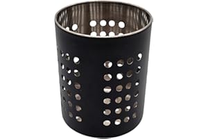 Bambelaa! Scolapiatti, scolapiatti, in acciaio inox, per lavello, tavolo, cucina, ca. 10,5 x 13,5 cm, nero