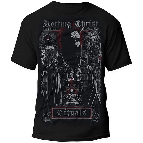 Rotting Christ To The Death Männer T-Shirt Schwarz XL 100% Baumwolle Band-Merch, Bands