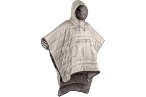 Gaorui - Poncho de Invierno para Acampada al Aire Libre, Manta pequeña Resistente al Agua, Saco de Dormir, Capa con Sombrero para Adultos, Hombres y Mujeres