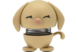 Hoptimist Retriever Dog Figure – Wobbly Desk Pet – Fun Office Gadget – Collectible Gift for Men and Women – Danish Design – A