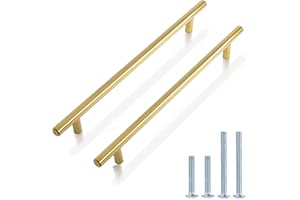 Probrico 15 Stück Edelstahl Schublade Kommode Küchenschrank Hängegriffe 256mm Bohrlochabstand