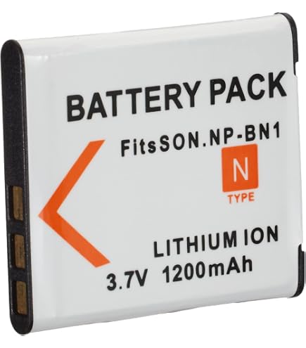 Batteria Sostitutiva Vhbw 600mAh Per Fotocamere Sony Cybershot DSC-TX5, TX55, TX7, TX9, W310, W320 – Compatibile Con NP-BN1