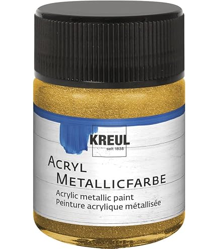 KREUL Acryl Glanzfarbe Schwarz – 275 Ml, Wasserbasiert, Deckend & Schnelltrocknend