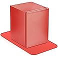 Portable Mini Fridge Mat,13.0" x 9.0" in Silicone Mat for Mini Fridge for Bedroom,Refrigerator Mat with Raised Edge,Mini Fridge Under Mat Protect from Appliance Leaks Water Spills Red