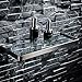 Produktbild EQEQ Badezimmer Regal Rack Waschraum Mit Dusche An Der Wand Montierte Ecke Gehärtetes Glas An Der Wand Montierten Spiegel Frontrahmen Schminktisch Waschmaschine Produkte Lagerung Multifunktionsdrucker Einfache Stanzen Installation, Edelstahl, Single, 3 Optionen Für Die Größe Handtuch Steht Ringe (Größe: 56 * 136 Cm)
