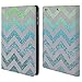 Price comparison product image Official Monika Strigel Tiffany Blue Funky Chevron Leather Book Wallet Case Cover For Apple iPad mini 1 / 2 / 3
