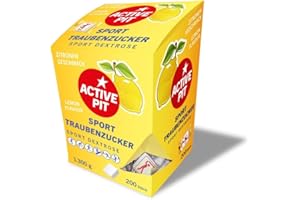 Pastillas de glucosa GLUCO UP! Active Pit Sport - 200 Tabletas de Glucosa sabor Limón - FORMATO AHORRO 1,3Kg