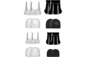 Sibba Protezioni per il tallone Suola per scarpe Coperture in gomma Cuscini Kit di riparazione Tacchi inferiori Clip Quick Fix Boot Cap di ricambio matrimoni all'aperto XS, S, M, L(8 paia multicolore)