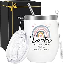 20 Dankeskarten Regenbogen-Design – Mit Umschlägen & Stickern