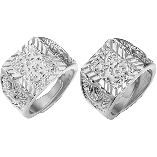 BOBIJOO JEWELRY - Impressive Bague Chevalière Ronde Homme Acier INOX 316 Or Doré Ancre Marine Aigle, Stainless Steel, No Gemstone