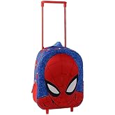 School Backpack with Wheels Spider-Man Child &ndash; Children's Trolley 3D in Blue and Red EVA, Telescopic Handle and Integrated Tr