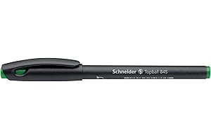 Schneider – Penna roller topball 845, con punta in acciaio, 0,3 mm, Verde