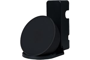 shinar Wall Mount Socket Holder for Echo PoP Space Saving Holder Accessory for Echo PoP Stand with Integrated Cable Management No Screws Required White (Black)