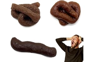 SGERUFZ Faux Caca, 3 Pièces Caca en Plastique Fausse Crotte Merde, Caca Extensible Amis De Merde Farce Et Attrape pour Le Poisson d'Avril d'halloween