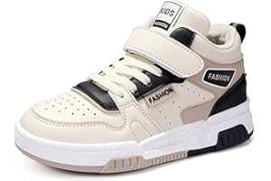 Gemzon Mixte Enfant Basket Garçon Chaussures de Tennis Fille Running Gym Fitness Sport Outdoor Hook-and-Loop Shoes