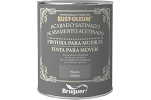 Rust-Oleum Bruguer Pintura para Muebles Satinado Pizarra 750 ml