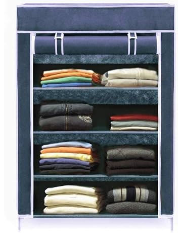 Aysis Collapsible Wardrobe Organizer, Storage Rack for Kids and Women, Clothes Cabinet, Bedroom Organiser (Need to Be Assembled)