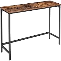 HOOBRO Konsolentisch, Beistelltisch mit Versetzbare Stützstange, 100 x 30 x 72 cm, Schminktisch, Flurtisch, Sofatisch im…