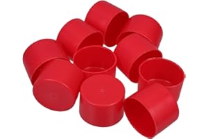 jojofuny Manicotti Protettivi Per Tubo Ponteggio in Acciaio 2 Pollici Copritubi Resistenti Tappi Terminali in Plastica Per Protezione Impalcature Uso Interno Esterno