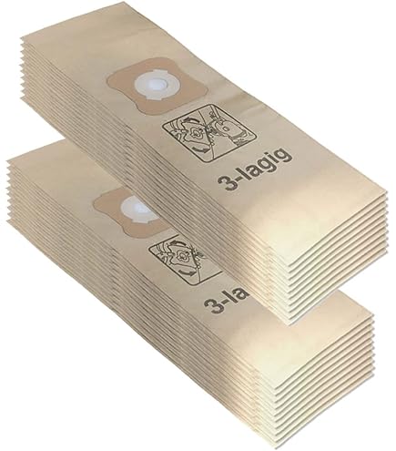 vhbw 10x sacchetto compatibile con Kirby G1, G10 Sentria, G2, G2000, G2001, G3, G4, G5 aspirapolvere - in carta, 32cm x 23cm, color sabbia