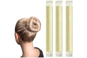 ‎DILARA Original Dutt Hair Bun Maker Hilfe für lange und kurze Haare geeignet - 3x Set (blond)