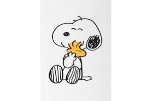 GRUPO ERIK Cuaderno A5 punteado Snoopy - Journaling notebook A5, Diario personal para niños | Bloc de notas, Bullet Journal : Cubiertas rígidas forradas de felpa con marcapáginas y pegatinas, 192 págs