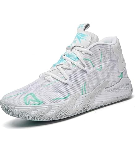 Bolognifi Chaussures Basket Fluorescentes Hommes - Style Graffiti Ultra Légères Antidérapantes