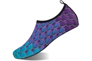 IceUnicorn Schwimmschuhe Badeschuhe Damen Herren Strandschuhe Aquaschuhe Surfschuhe Wasserschuhe für Sommer Beach Pool Yoga