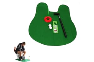 HHZZXCDH Toilettengolf Geschenk Set Lustiges Mini Golf Geschenke für Männer Mit Puttingmatte, Golfgeschenkartikel Golf Zubehör