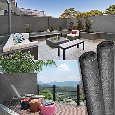 IDMarket - Brise vue haute densité gris 2 x 10 m 300 gr/m² qualité pro