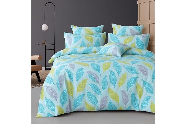 BSB HOME 300 TC Microfiber XXL Soft Cotton Super King Size Bedsheet for Double Bed, King Size 108 Inches X 108 Inches, 9 Feet, 275 X 275 cm with 2 Large Size Pillow Covers - Lime Green