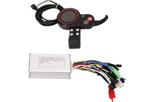 BuyWeek Kit Controller Brushless Bici Elettrica per KUGOO M4 Controller Motore Brushless 24V 36V 48V 250W 350W 17A a 3 modalità con V889 Kit Display LCD per Scooter Elettrico