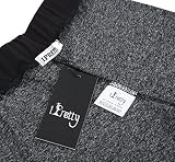 iPretty damen Fitness Yoge Sport Elastische Gestreifte Hosen, Schwarz und Grau - 3