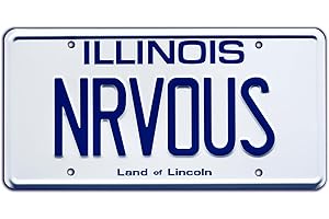 CELEBRITY MACHINES Ferris Bueller | NRVOUS | Stamped License Plate