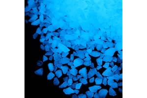 SHANGYUEFEI Alan Stone - Glow in The Dark Aquarium Decorative Gravel 3-5mm Sky Blue