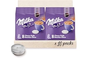 Senseo Senseo Milka Chocolat 80 Dosettes (lot de 10 x 8), Violette, 8 Unité (Lot de 10)