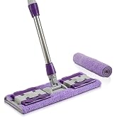 Orret Home Yedek Mikrofiber Bezli Mandallı Mop, Sıkıştırmalı, Uzayabilir Teleskopik Saplı, 360 Derece D&ouml;nebilir Zemin ve Duva